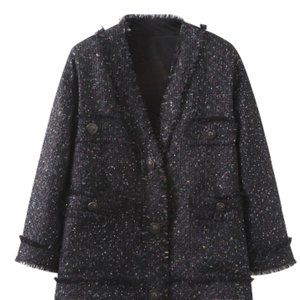 Celebrity small fragrant tweed short coat